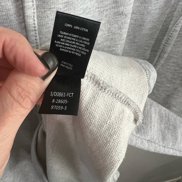 Sanctuary Mariana Sweatshirt Dress in Gray with Bell Sleeves, Size Small - Picture 5 of 6